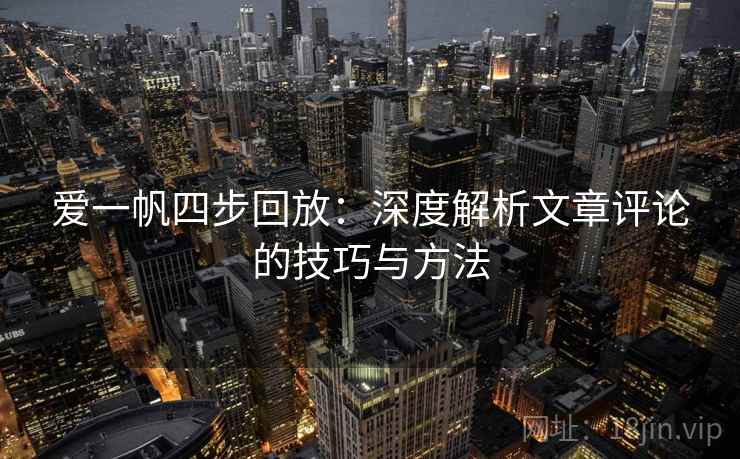 爱一帆四步回放：深度解析文章评论的技巧与方法